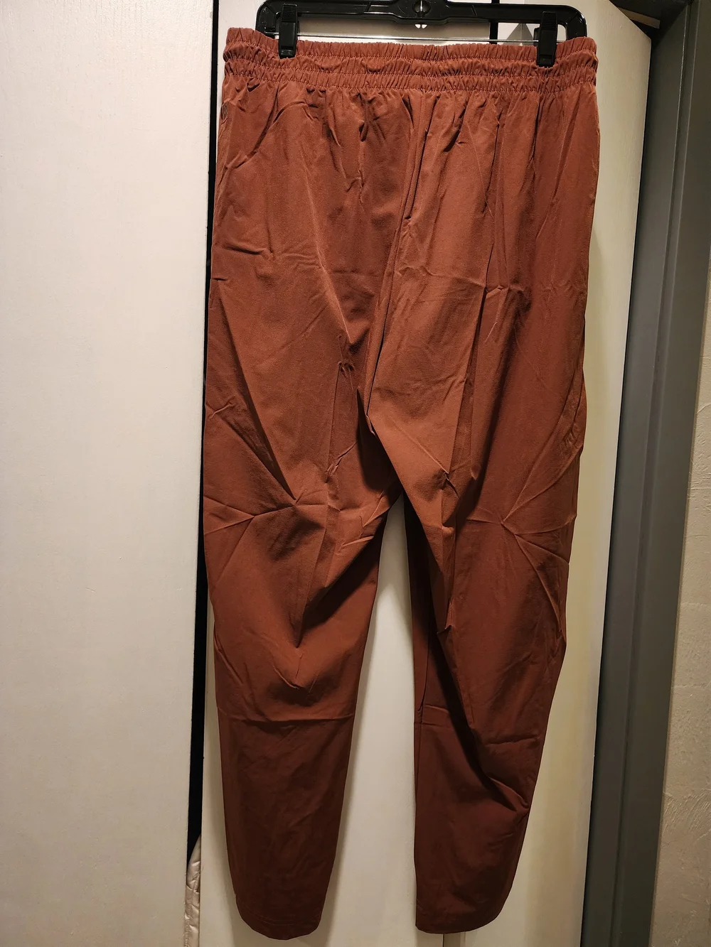 Avalanche Rust Brown Joggers with White Side Stripes
